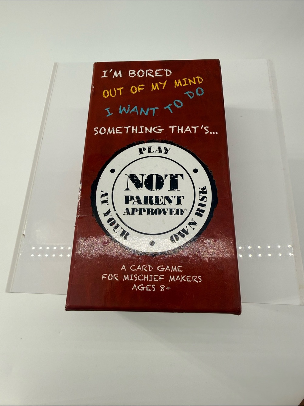 Not Parent Approved Card Game - Red